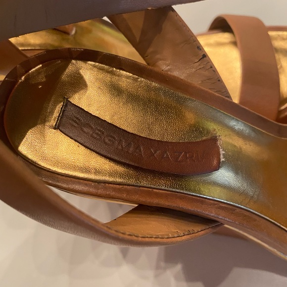 BCBGMAXAZRIA sandal wedge. Size 8.5 (fits like an 8). Used condition. - Picture 6 of 8